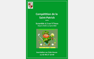 Compétition de la Saint Patrick le 18 Mars