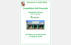 Retour sur la compétition Golf Emeraude 