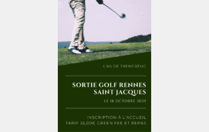Sortie du 18 Octobre au golf de Rennes Saint Jacques