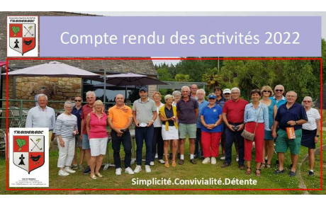 Compte Rendu des Activités 2022 de l'AS