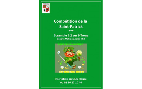 Compétition de la Saint Patrick le 18 Mars