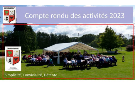 Compte Rendu de l'activité 2023 de L'AS 